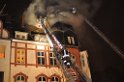 Feuer 3 Dachstuhlbrand Koeln Muelheim Gluecksburgstr P106